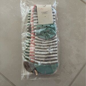 NEW Pretty Persuasion Cat Face Socks 3pk